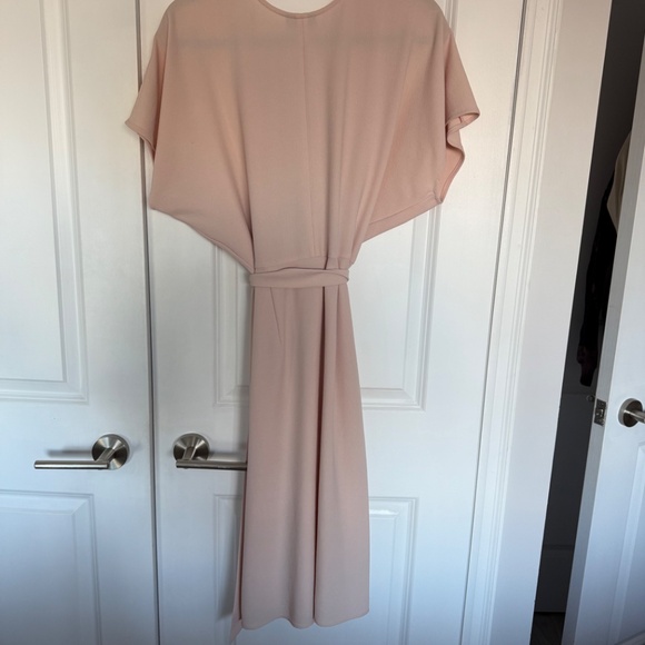 Blush Pink Wrap Dress - Picture 3 of 3